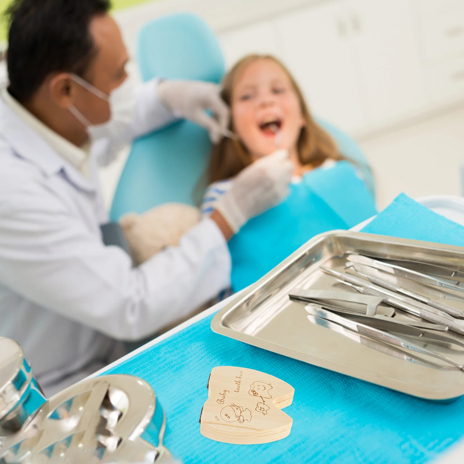 

Коробка для детских зубов, коробка на память для детей, исправление лиственных зубов, предотвращение скольжения, пинцет, подходящий размер отверстия, глубина