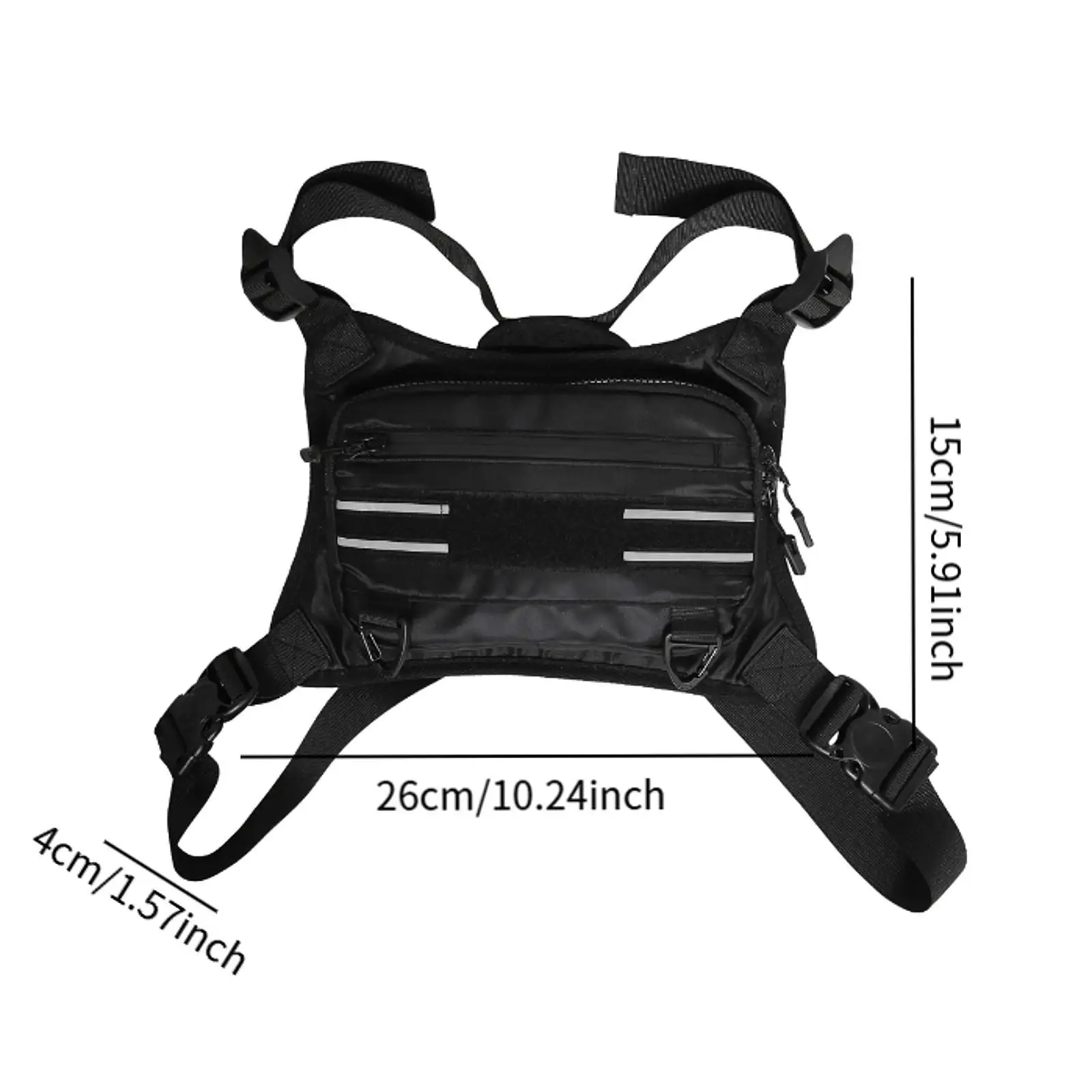 Versatile Chest Carrier Pouch for Travel Hunting Biking Skiing Oxford Cloth Utility Bag