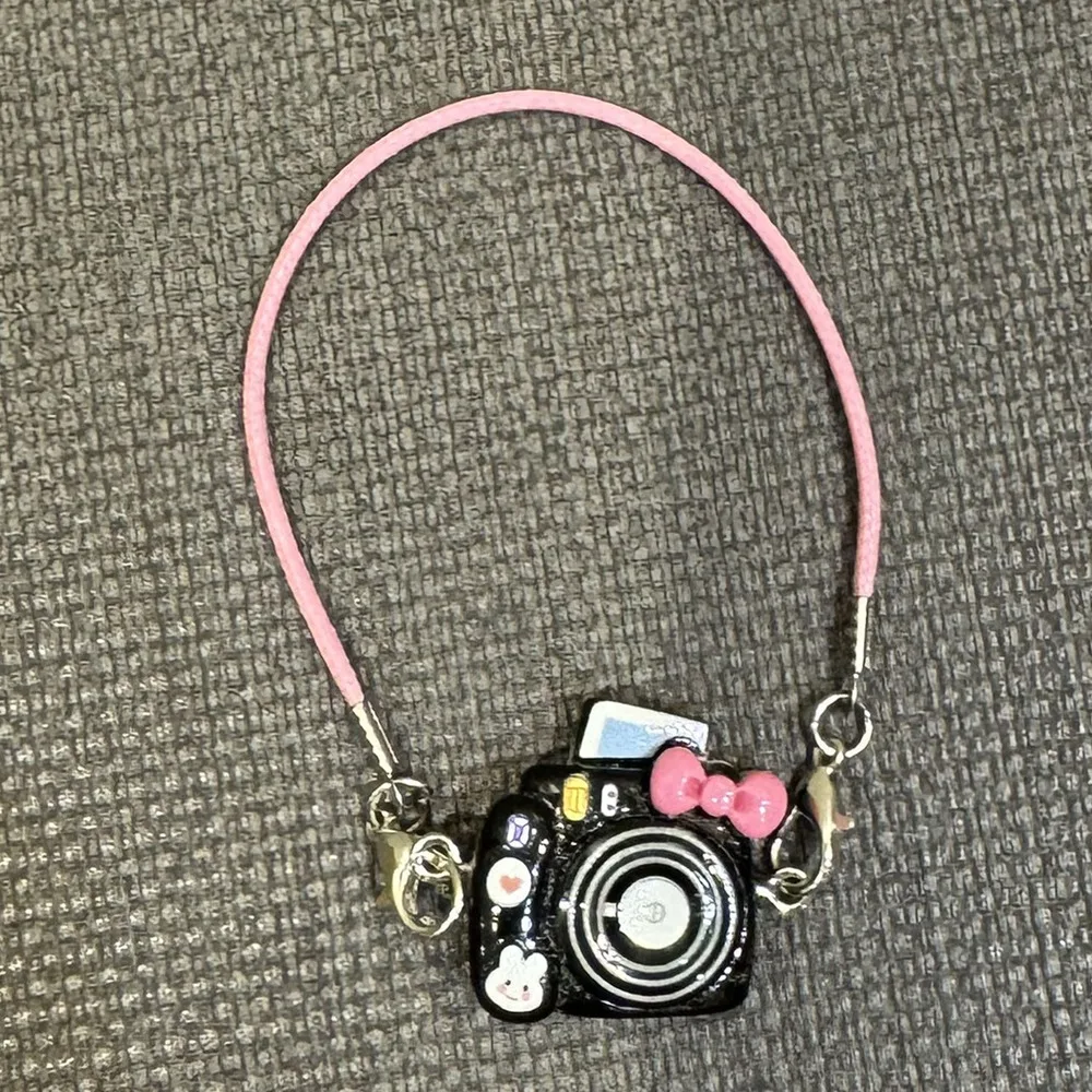 

6pcs Pretend Play Dollhouse Mini Camera Doll House Rabbit Doll Simulation Camera Cartoon Toy Miniature Camera Model 1/12 Doll