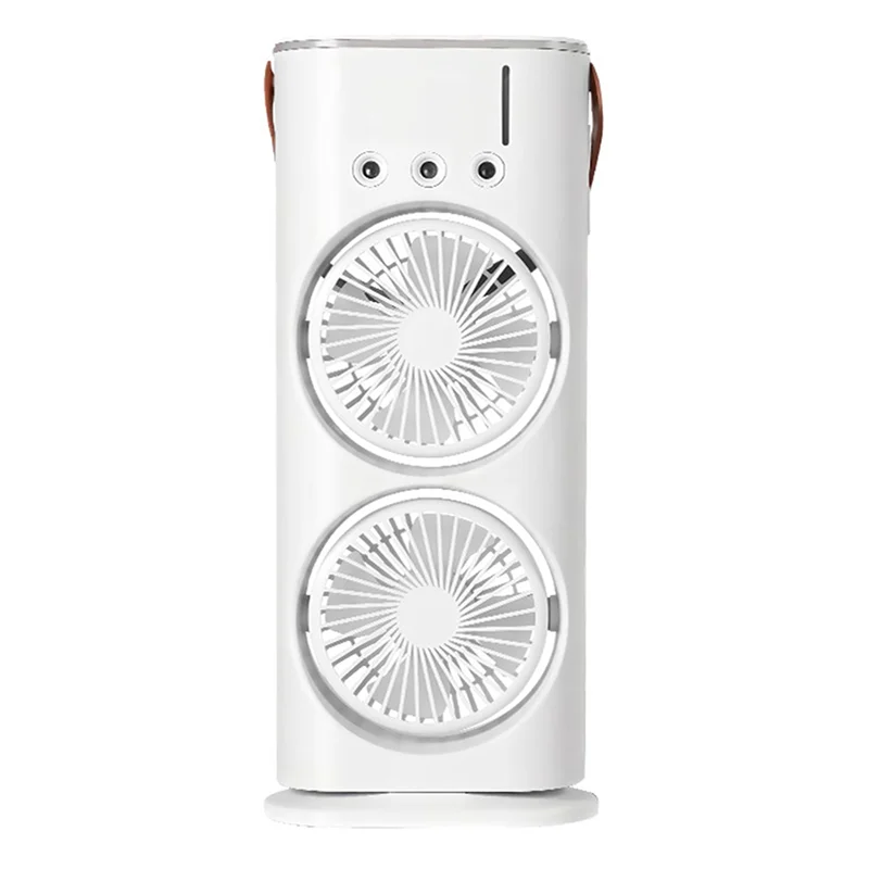 ABWM-Desktop Mini Electric Fan With Light Portable Cooling Fan Household Air Conditioning Crossover Cooling Fan