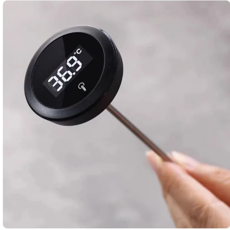 Applicable To Coffee Thermometer Hand Brewed Coffee Milk Latte Flower Milk Foam Thermometer Electronic Digital Thermometer