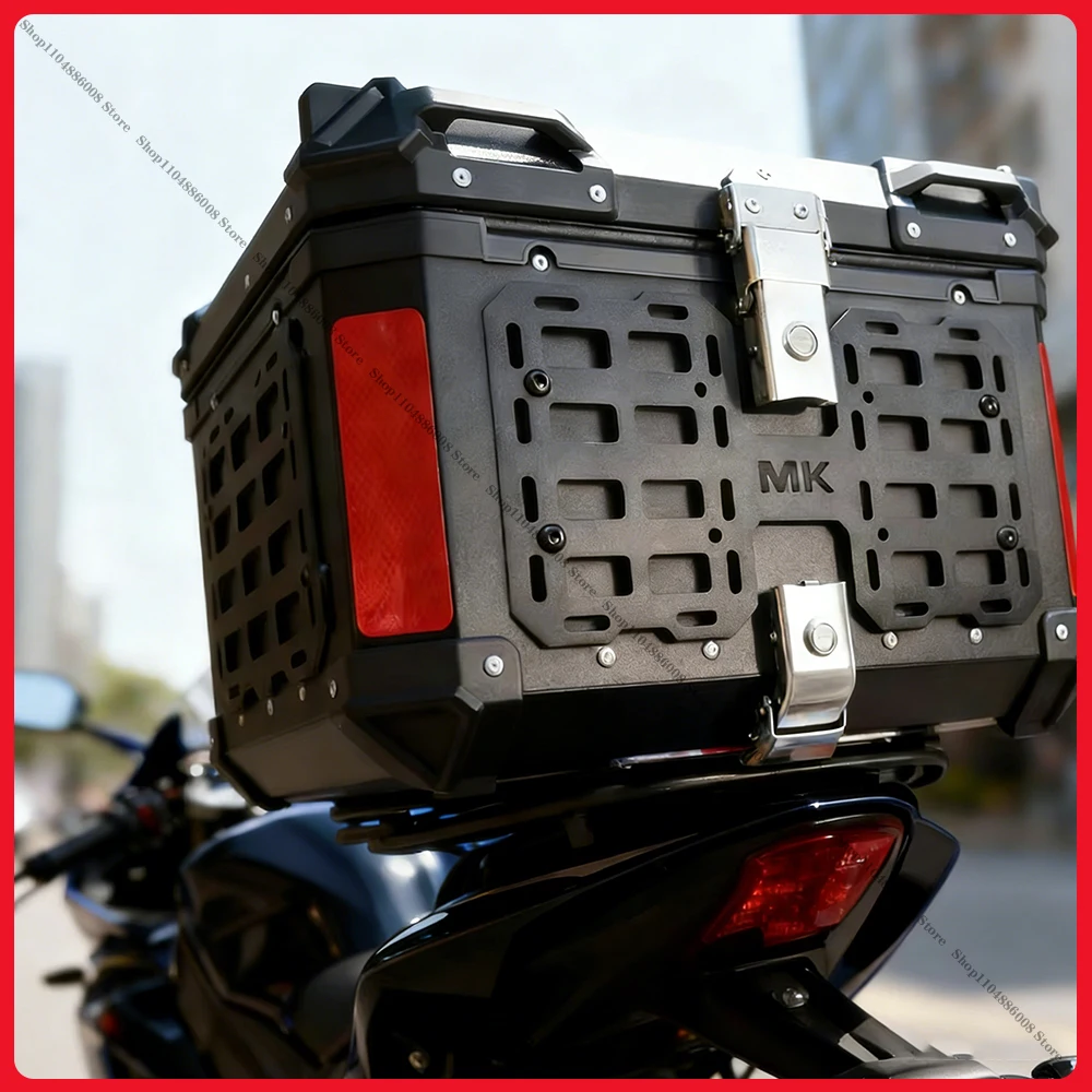 Bild 3: Motorrad-Koffer-Taktikpanel aus Aluminiumlegierung, wasserdichtes Molle-Panel, universeller Seitenkoffer-Organizer, modulare Aufbewahrung