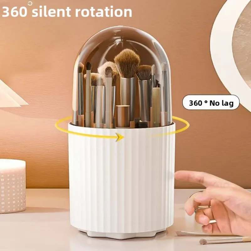 Cosmetic Organizer Large Capacity Rotating Pen Holder Dresser Makeup Brushes Lipstick Eyebrow Pencil Storage Tube