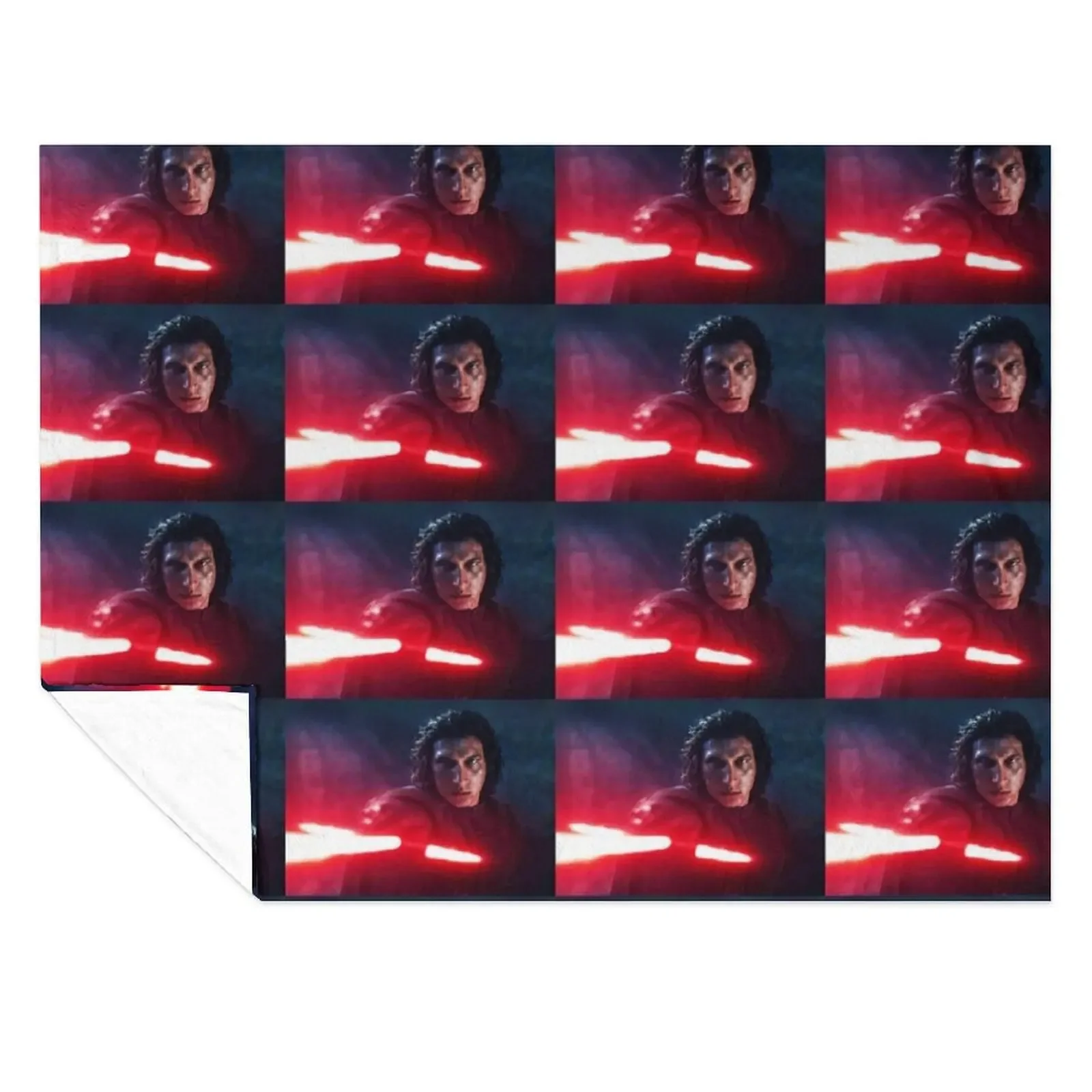 

Adam Driver with Saber Edit Throw Blanket Thermal Thins Decorative Sofas Personalized Gift Blankets