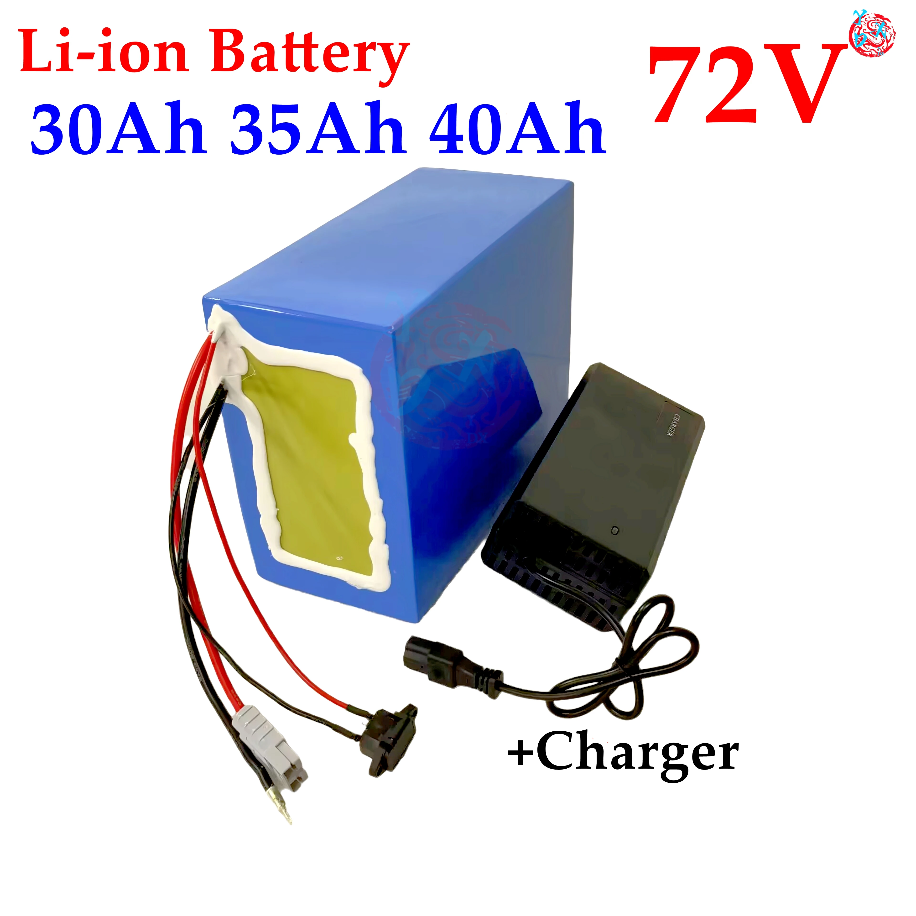 High capacity 72v 40Ah 72v 35Ah 30Ah li-ion battery pack 100A BMS electric surfboard jet lithium power motor 10000w + 5A charger