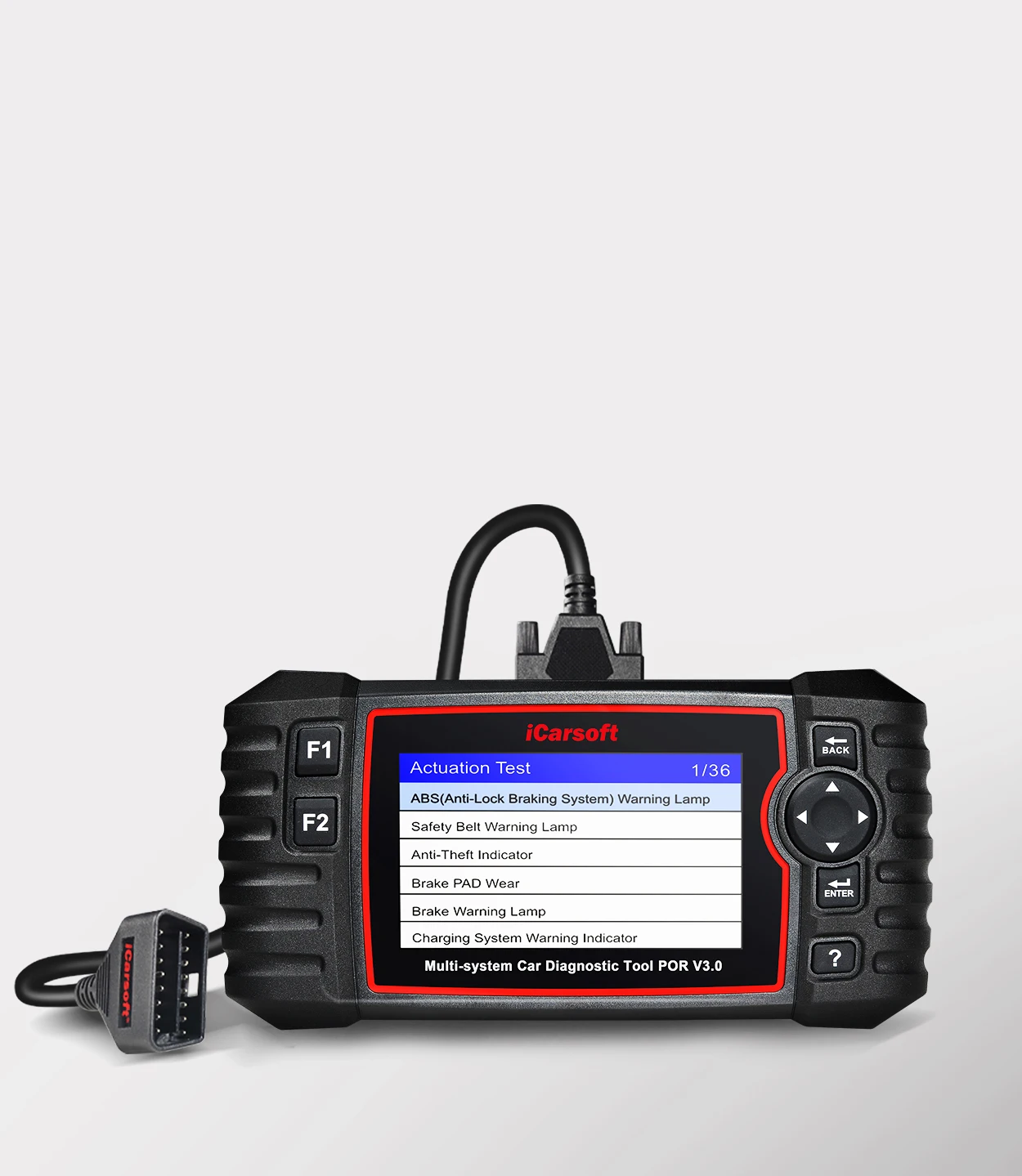 Strumento diagnostico iCarsoft POR V3.0 TPMS OBD2 PER Porsche/Cayenne ABS DPF EPB Iniettori Codifica Kit di ripristino dell'olio