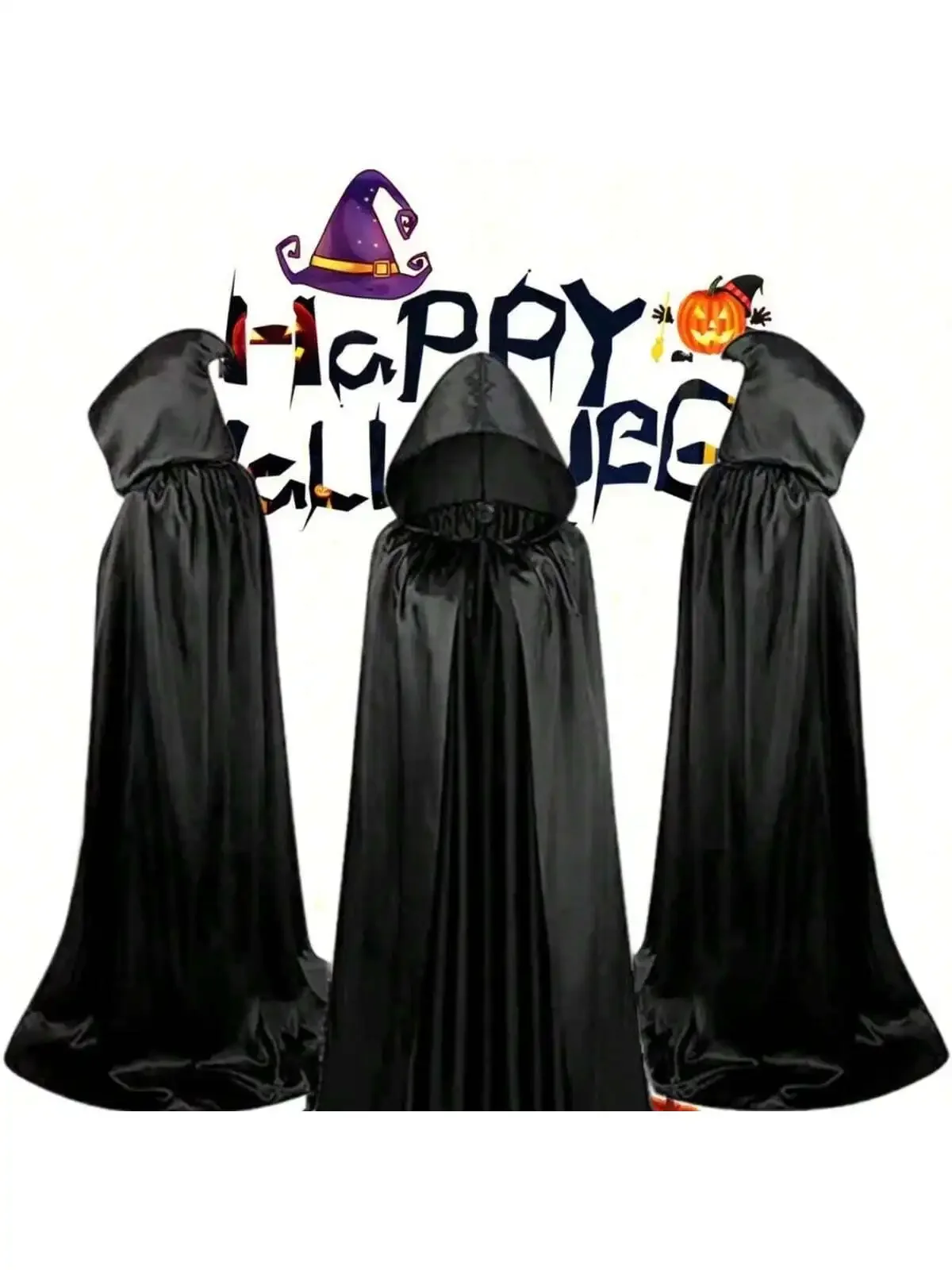 Capes Everaks d'Halloween pour hommes et femmes, olympiques de cosplay, longue capuche, SAFDemon, accessoires Kiev illage, performance pour enfants, adultes, nouveau, 2024