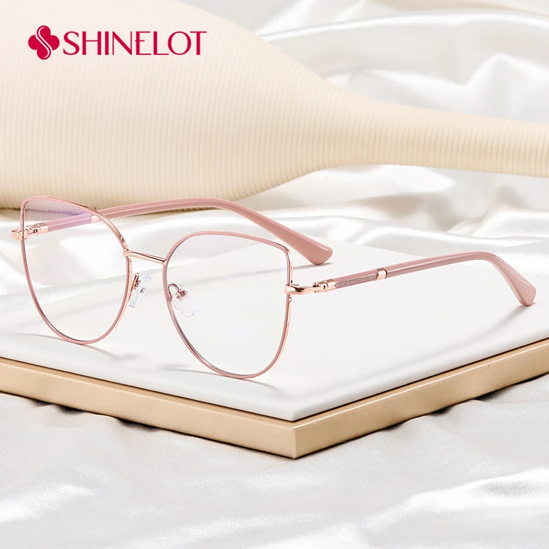 

82209 Female Classic Cat Eye Eyeglasses Frame Optical Prescription Glasses Frame Youth Style Light Weight Eyewear Accessories