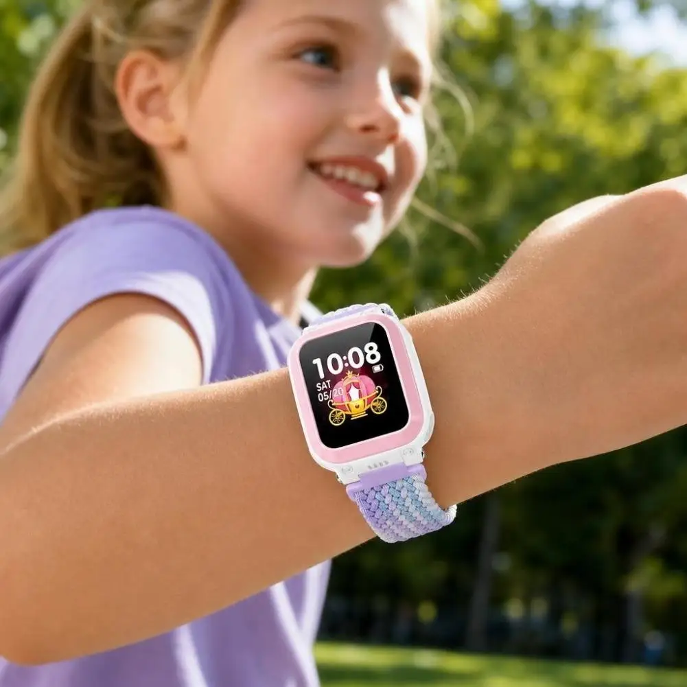 Universelles magnetisches Smartwatch-Nylonarmband mit Schnalle für Kinder 15/16/17mm Atmungsaktives, verstellbares, elastisches Ersatzarmband – Detail 24