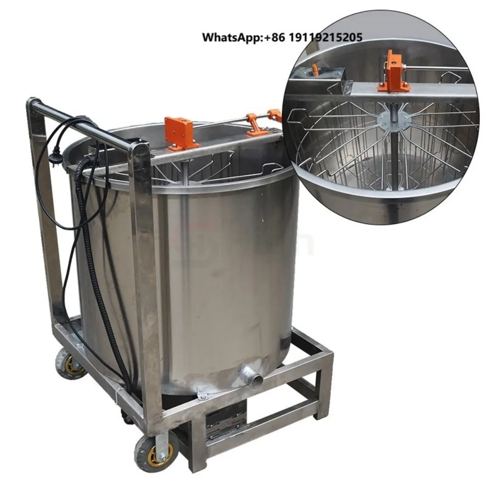 Portable Home Use Electric Honey Extractor 8 Frames Automatic Motor Centrifuge Honey Separator Machine for Beekeeping Industries