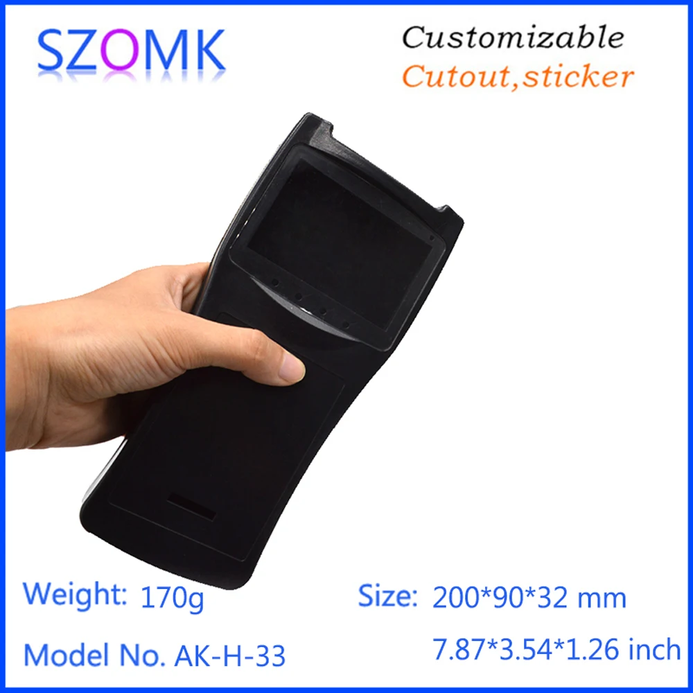 1Piece Plastic handheld enclosure 200*90*32mm7.87*3.54*1.26inch electronics 2014 new plastic junction box plastic enclosure