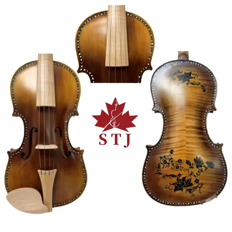 Professional SONG Maestro beautiful violin 4/4, Backboard drawing,Good Sound #15554