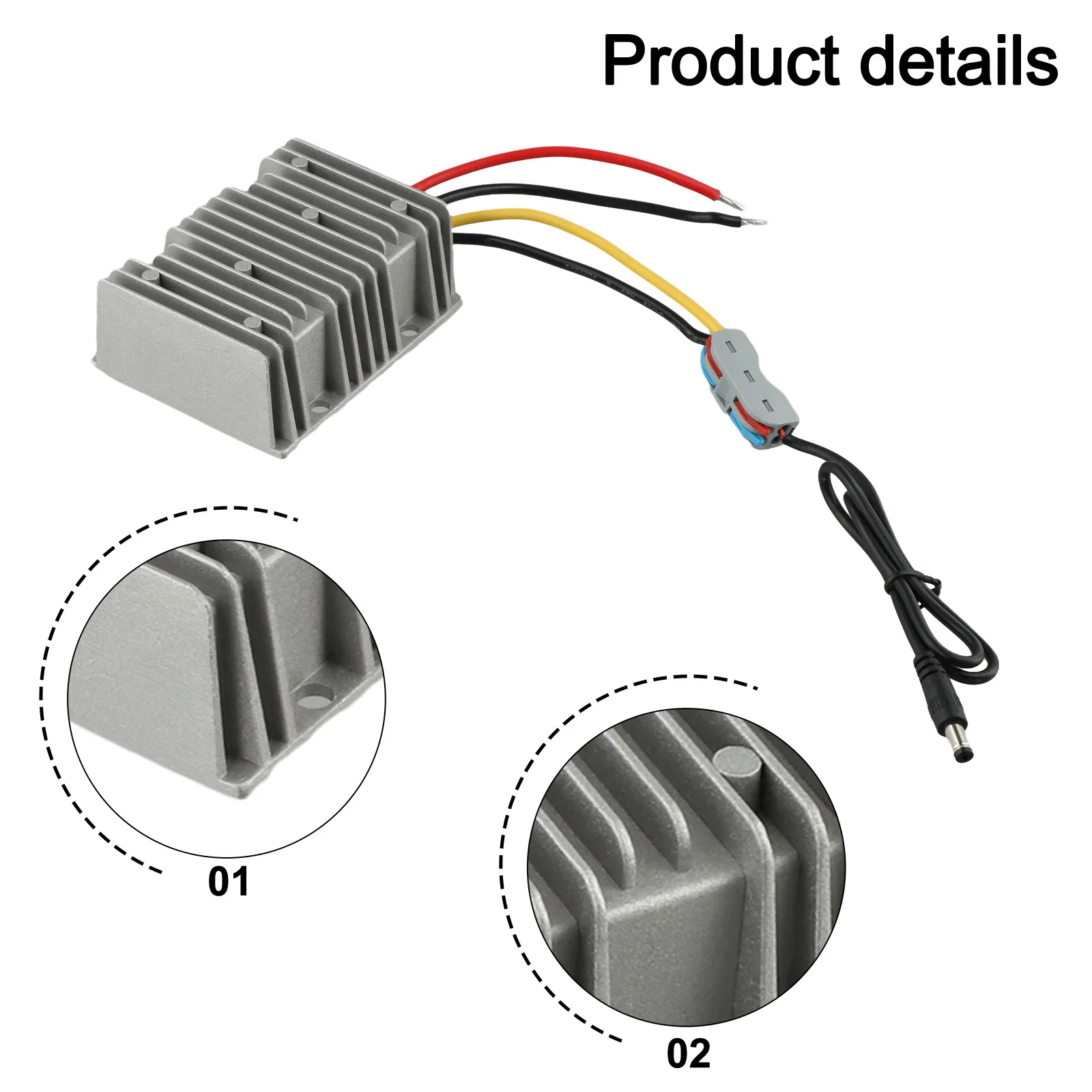 100*80*39mm Step Up Power Converter Convenient Connectivity Hassle-Free Setup Overheat Protection Overload Protection