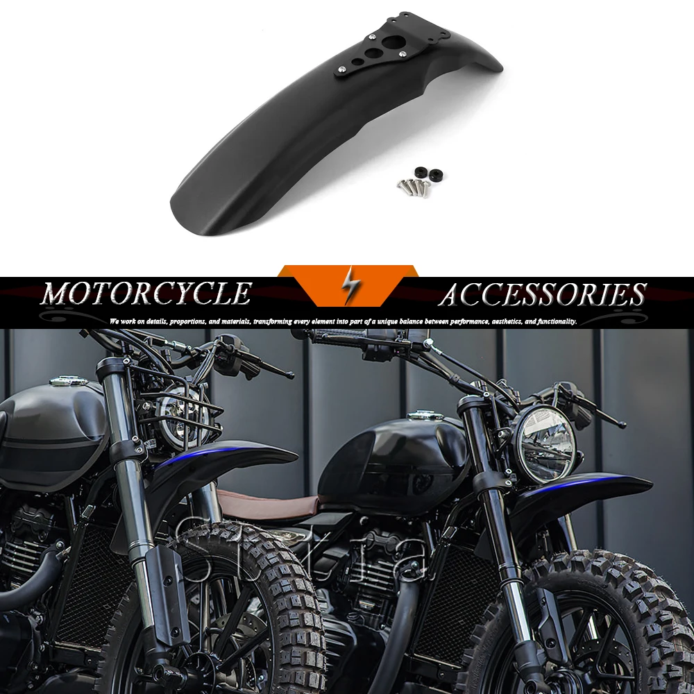 

New Motocross Accessories High Front Fender Mudguard Cover Protector Black For Scrambler 400X SCRAMBLER 400 X 2024﻿