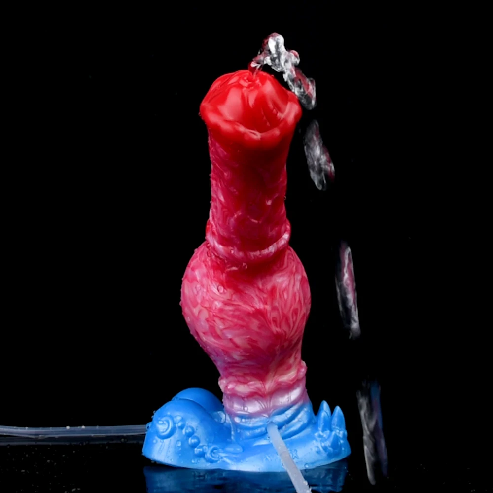 ELKKOST Dildo Kuda Silikon yang Dapat Memancut Cairan, Plug Anal yang Dapat Dipompa dengan Pompa, Dilator Anal, Stimulasi Titik G, Mainan Seks Dewasa
