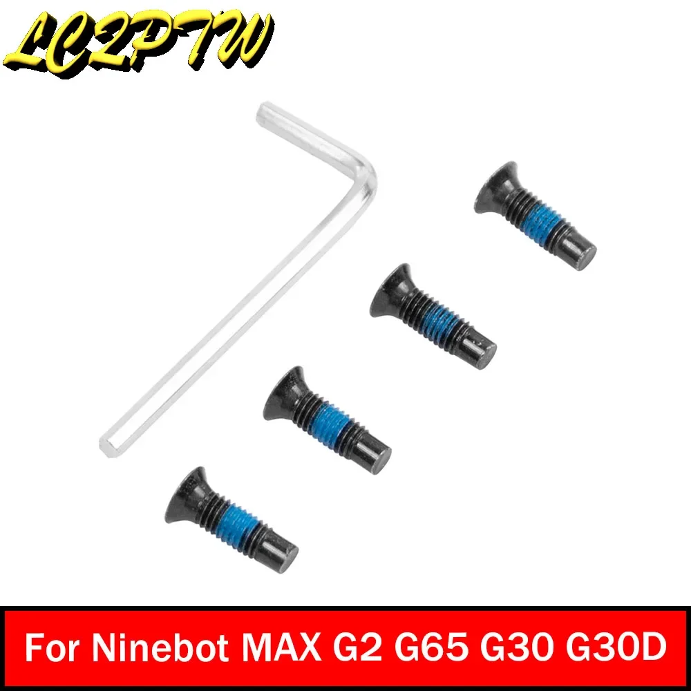 Front Fork Tube Pole Screws For Ninebot MAX G2 G65 G30 G30D F40 F30 F20 P100S P65 Electric Scooter Screws With Wrench