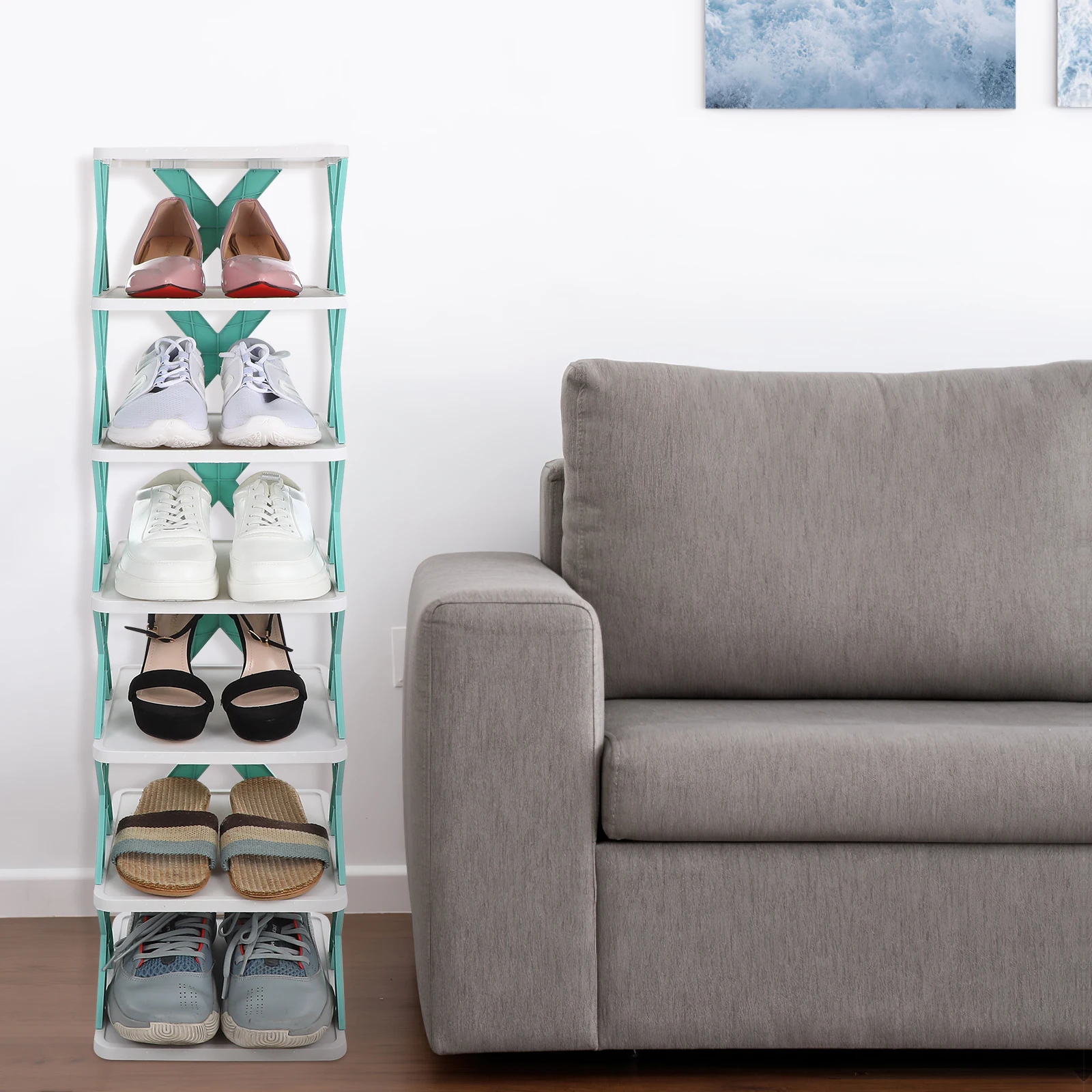

Shoe Rack Shoes Slipper Storage for Small Spaces Entryway Bedroom Organization Wardrobe Baby