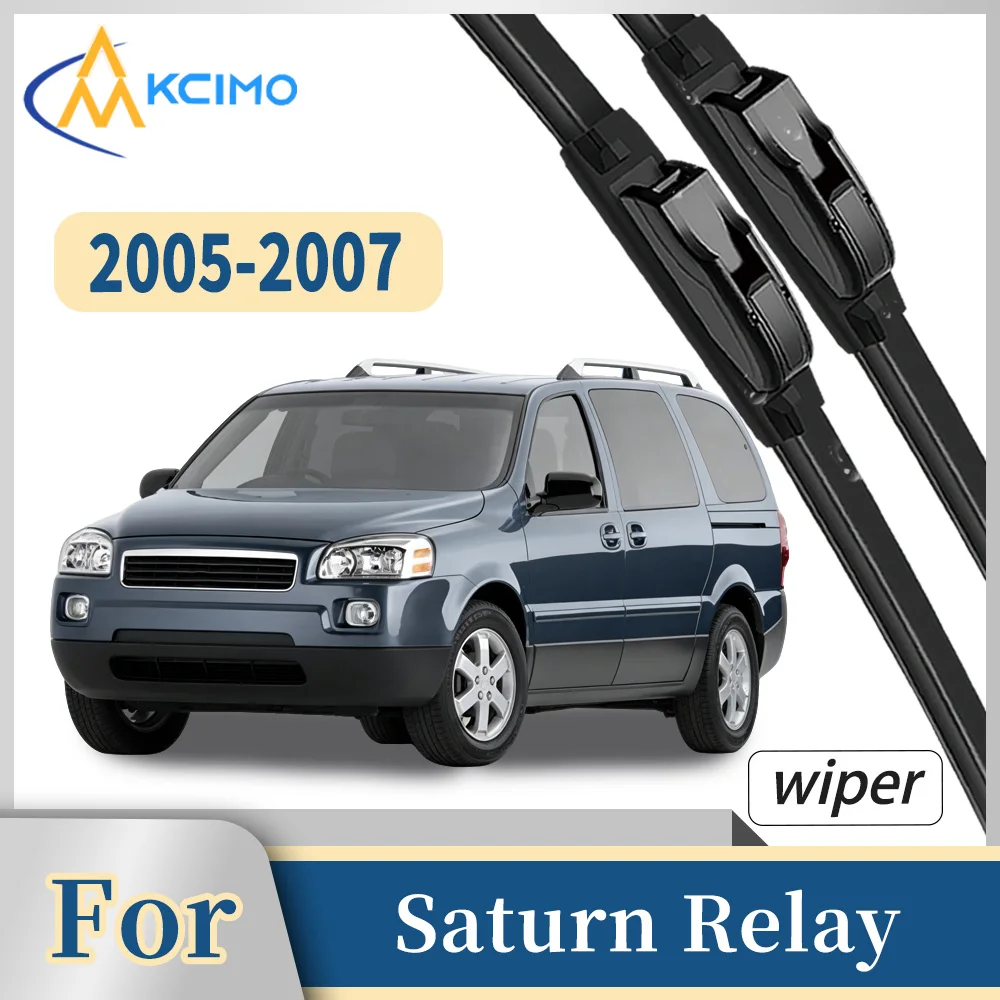 

Premium Rubber Front Windscreen Wiper Blades For Saturn Relay 2005-2007 Quiet Smooth Wiping Waterproof Windshield Kit 2Pcs