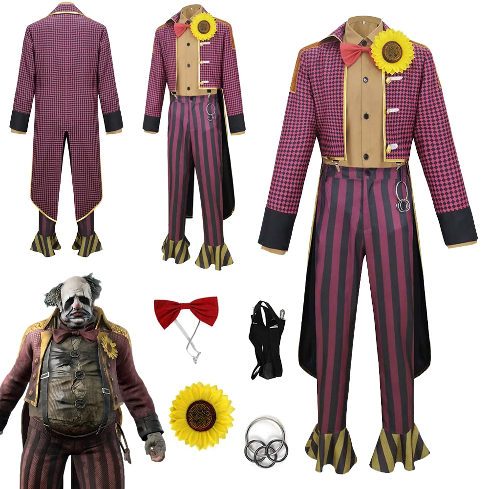 

Horror Game Daylight The Clown Cosplay Fantasy Clothing Men Costume Disguise Halloween Adult Male Fantasia Party Outfits
