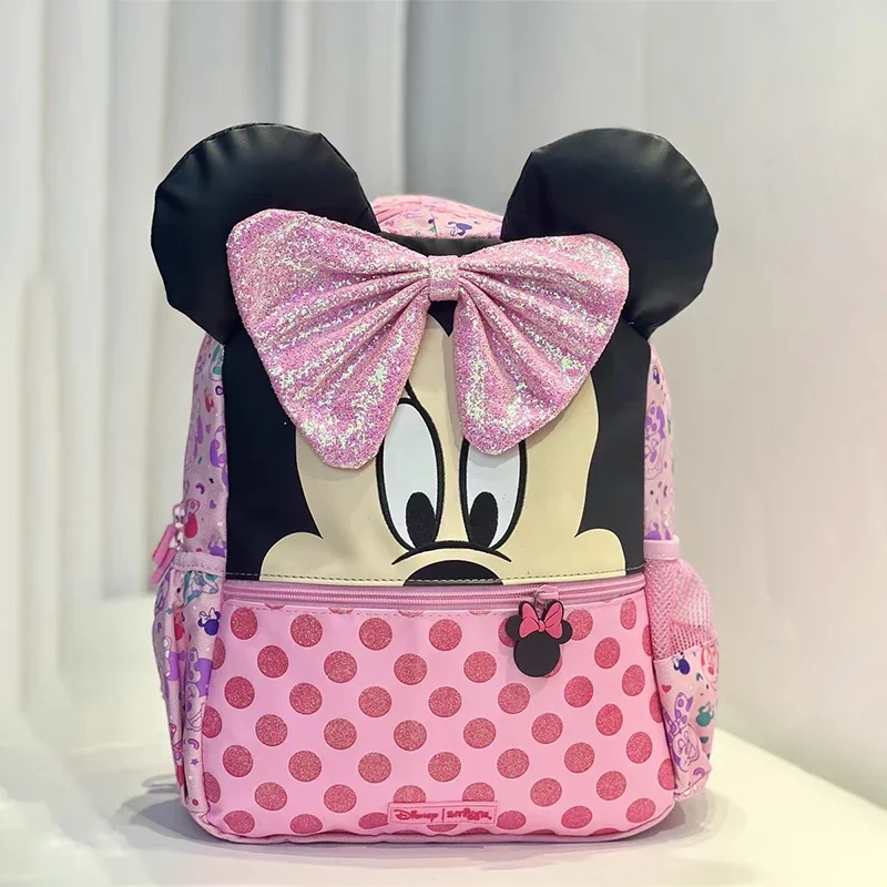 Genuine Australian Smiggles Schoolbag Disney Minnie Backpack Student Stationery Pencil Case Lunch Bag Fruit Box Keychain