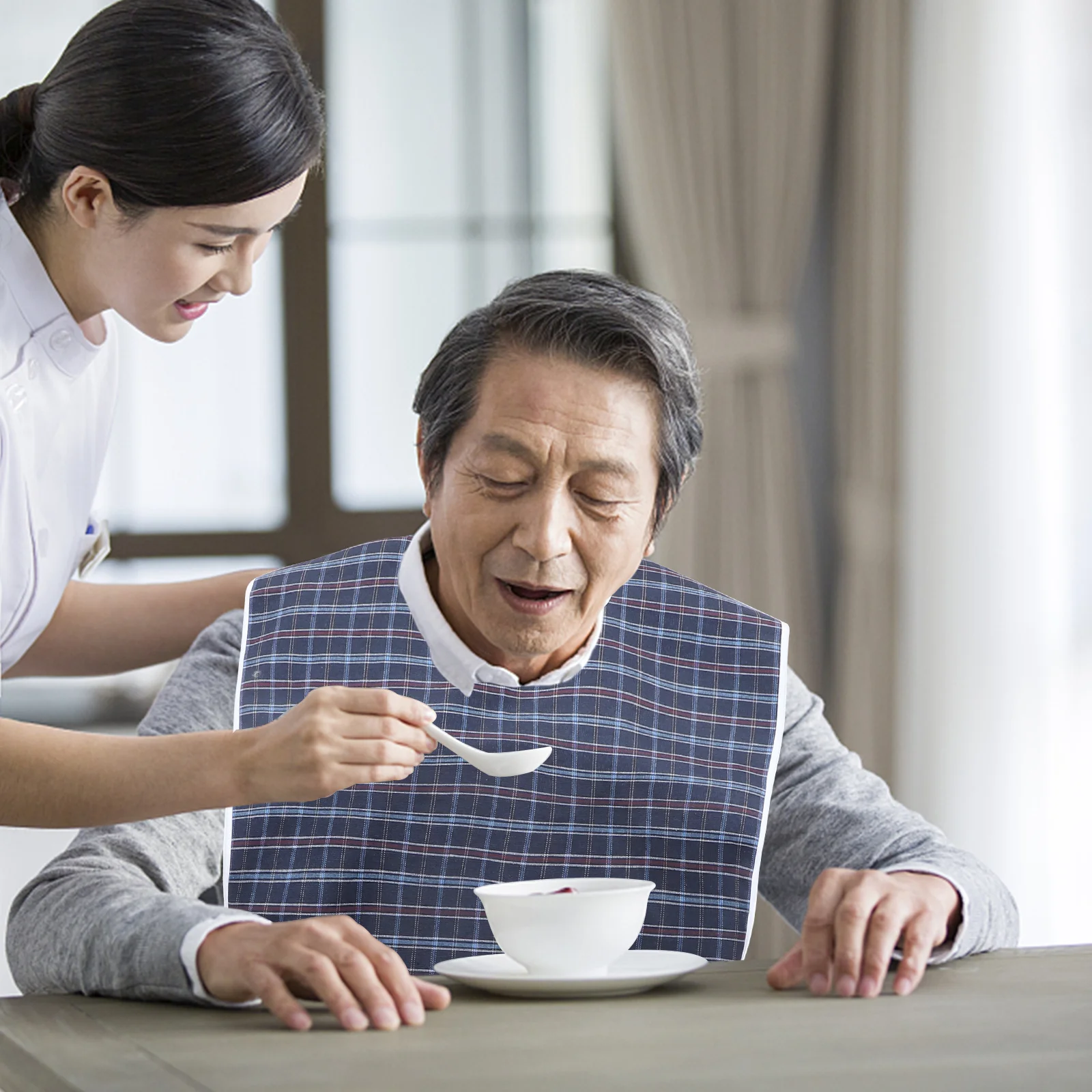 

Household Dinner Bib Waterproof Washable Adult Bibs for Men Women Elderly Clothing Protector Accessory Adult Bibs Washable