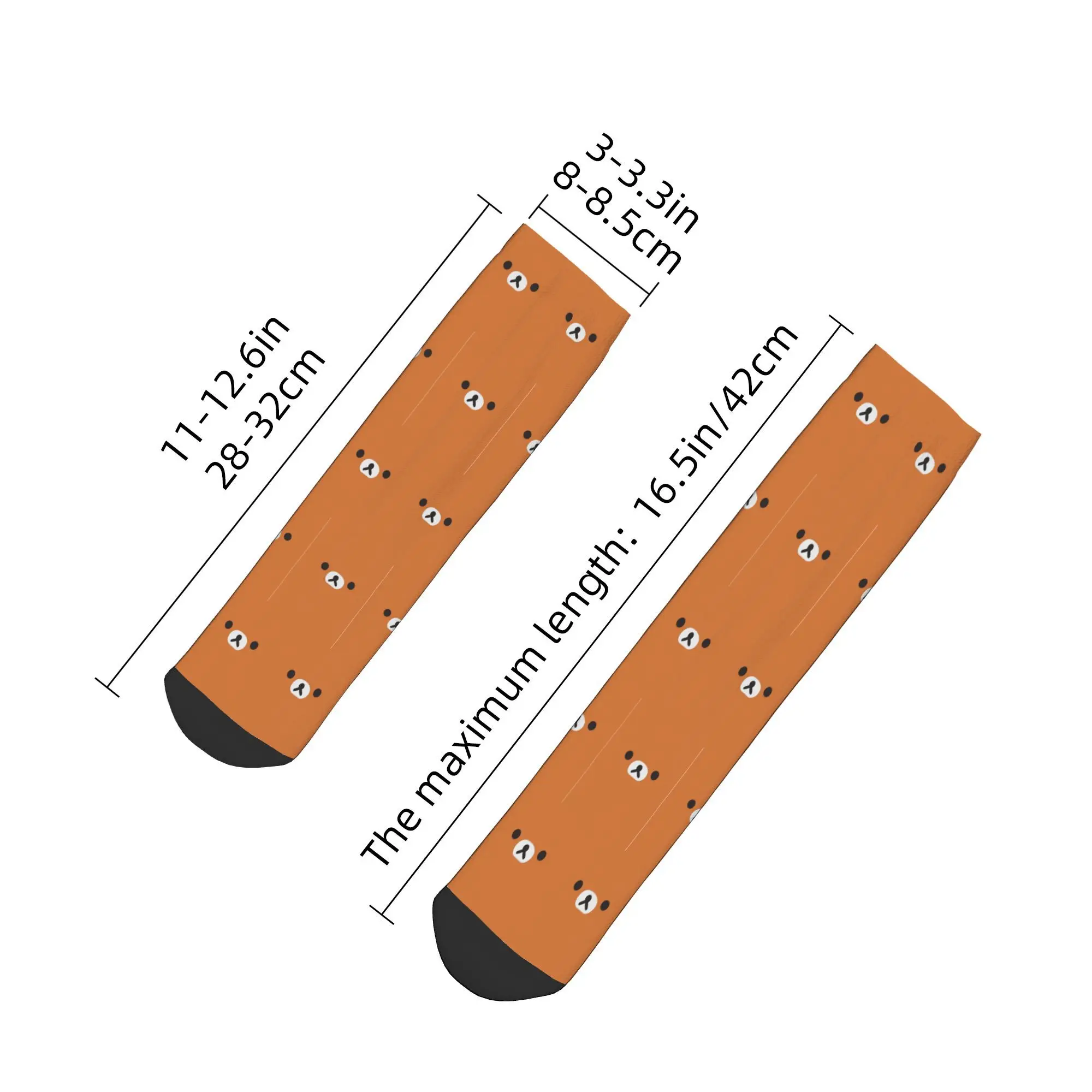 جميع المواسم Rilakkuma الدب الوجه الجوارب Harajuku سوبر لينة طاقم الجوارب الهيب هوب جوارب للرجال النساء الهدايا