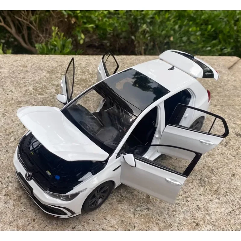 Origineel 1:18 Volkswagen R-Line Golf 8 legering simulatiemodel, kindercollectie ornamenten, vakantiecadeaus voor kinderen.