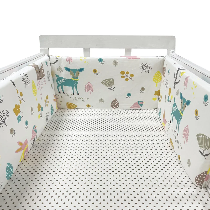 Baby Kindergarten Nordic Sterne Design Baby Bett Verdicken Stoßstange einteiliges Krippe Um Kissen Kinderbett Schutz Kissen Neugeborene Zimmer decor