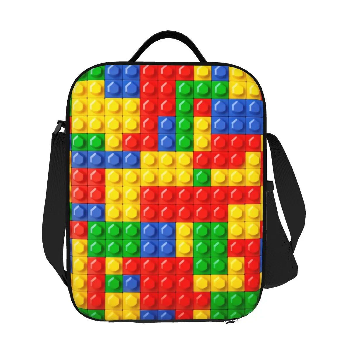 

Custom Brick Builder Blocks Master Builder Insulated Lunch Bag for Women Cooler Thermal Lunch Box Office Picnic Travel
