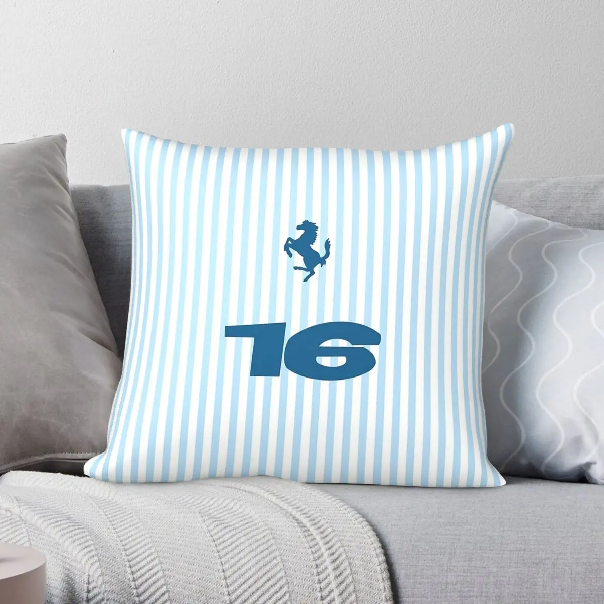 Charles Leclerc 2025 Monaco Square Pillowcase Polyester Linen Velvet Creative Zip Decor Pillow Case Bed Cushion Cover