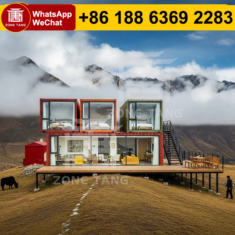 

Flat Pack Home Fabricated Homes Temperature Resistant Anti Rust Smart Home Integration Urban Living Mobile House Wind Resistance