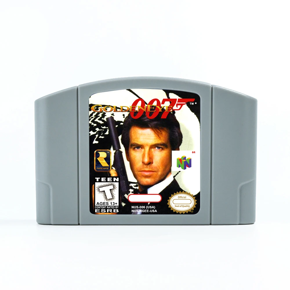 007 - GoldenEye Game Cartridge for 64 Bit NTSC USA  Consoles N64 Game Card