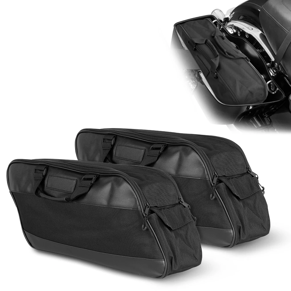 

Motorcycle Inner Bags Luggage Side Bags Saddlebag Liners Tour Pack For Harley Touring Electra Street Glide Road King 1993-2023