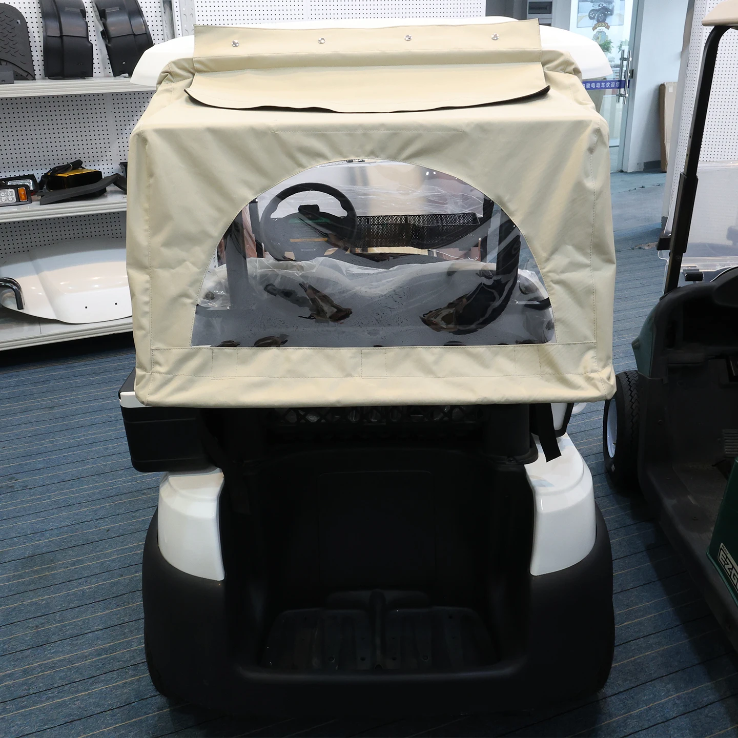 Carrinho de golfe com capa de chuva e dossel para carrinho de golfe Clubcar EZGO YAMAHA