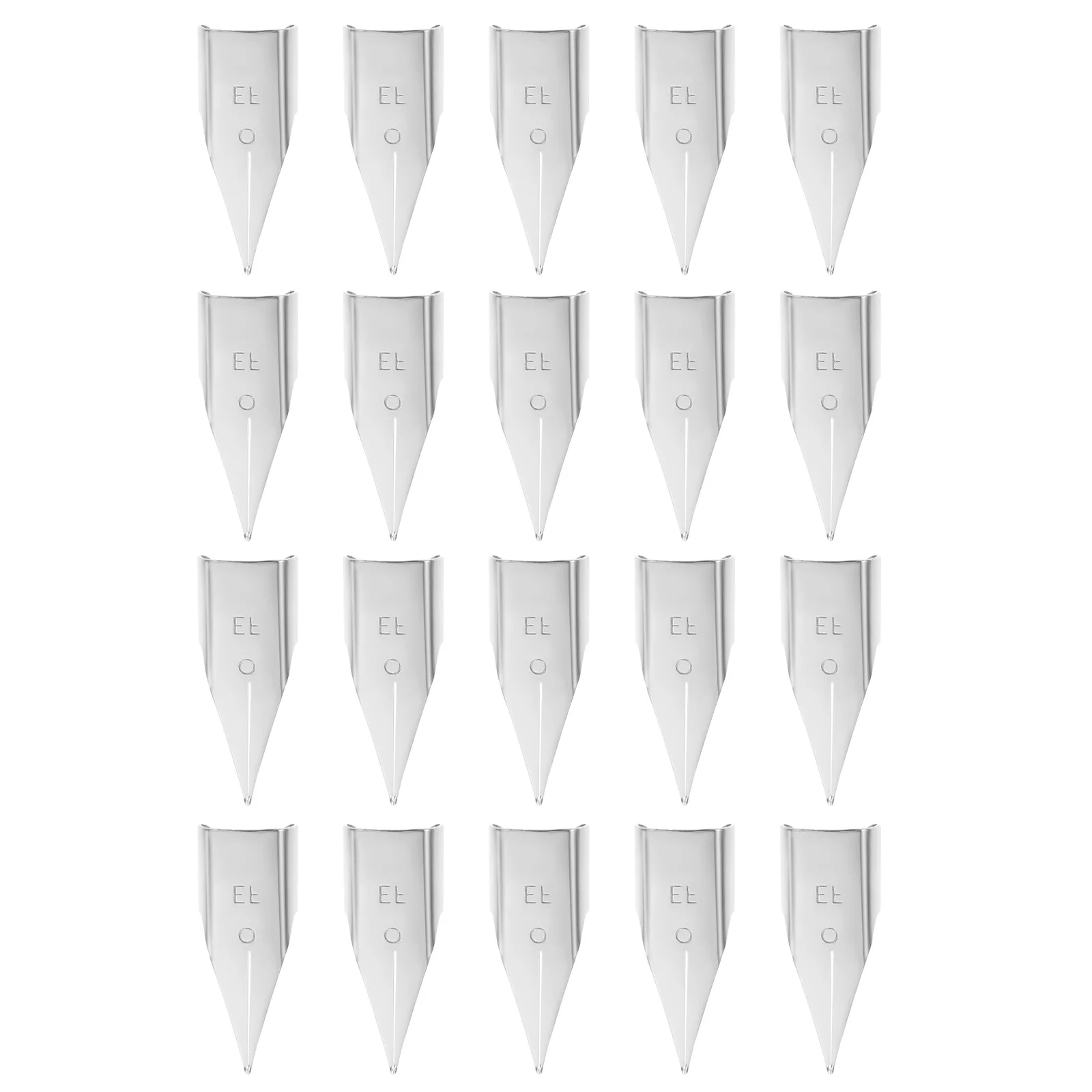 

20Pcs Pen Nibs Replacement Fine Point Tips for Fountain Pens Smooth Line Drawing Writing Practice Art Sketching Students
