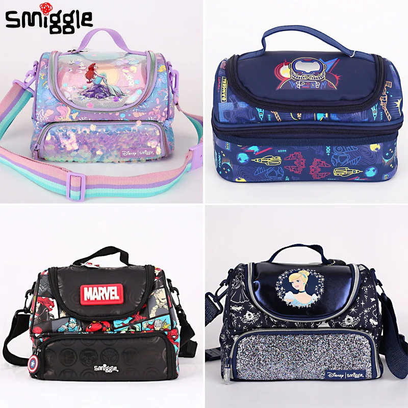 Genuine Australian Smiggle Meal Bag Children's Snack Bag Student Crossbody Hand-held Insulated Crossbody Meal Bag Lunch Bag Gift