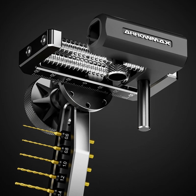 Imagem -03 - Arrowmax Mini Furadeira Elétrica com Bancada Broca de Mão sem Fio Kit para Artesanato Madeira Plástico Casa Faça Você Mesmo Sds Ultra Plus