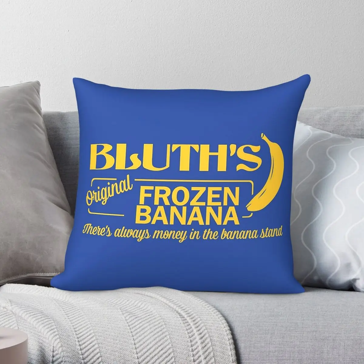 Arrested Development Frozen Banana Stand Square Pillowcase Polyester Linen Velvet Pattern Zip Decor Home Cushion Cover