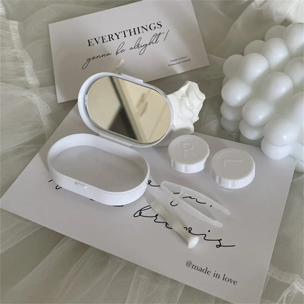 Portátil Liso e Confortável Óculos Acessório, Cor Sólida Lens Cover Container, Meitong Box, Care Box