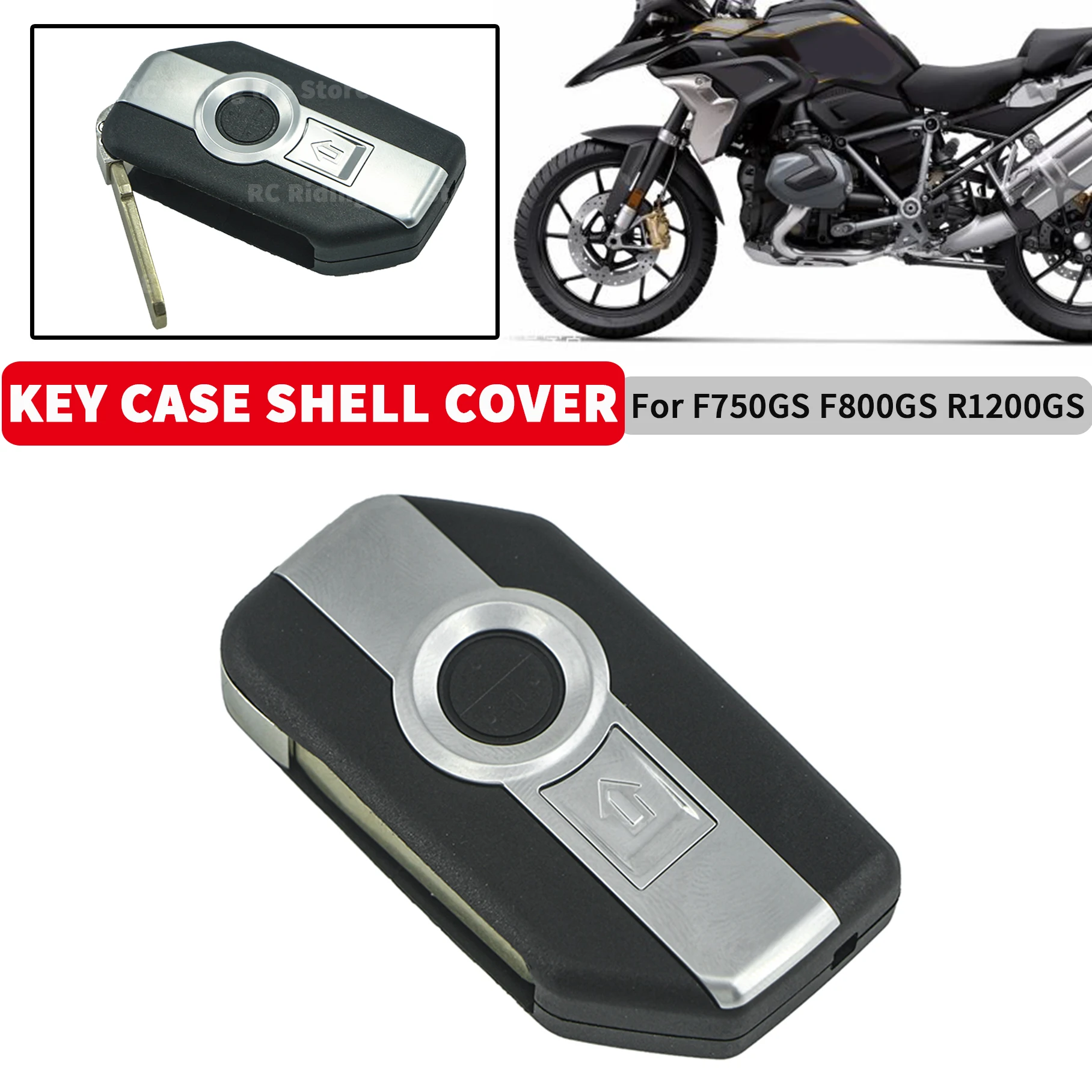 

Motorcycle Key Case Shell Cover for BMW R1200 GS ADV R RS LC F750 GS F800 K1600 B GT GTL One-Click Keyless Start Remote Control
