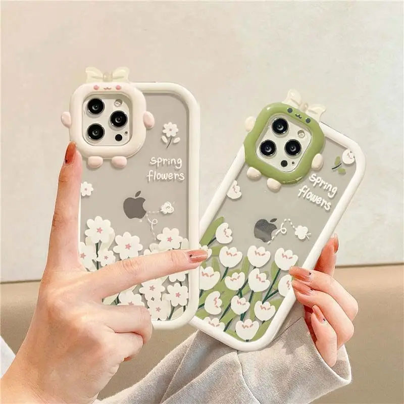 เคสลายดอกไม้สำหรับซัมซุงกาแล็คซี่ A54 A53 A33 A23 A51 A04 A32 A73 A52 A50 A30 A34 A13 A21S A71 S23อัลตร้าพลัสฝา TPU S20 FE