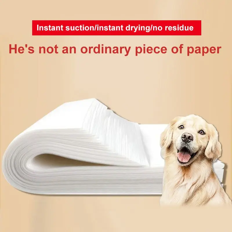 

Dog Urine Absorbent Paper Potty Pad Dog Cat Urine Absorbent Paper Pads Disposable Diapers Leak-Proof Pet Urine Quick50/100PCS