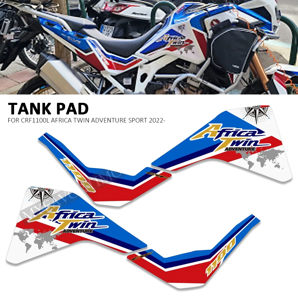 Motorcycle Fuel Tank Pad Decal For Honda CRF1100L CRF 1100L CRF 1100 L Africa Twin Adventure Sport Side Stickers Protection Set