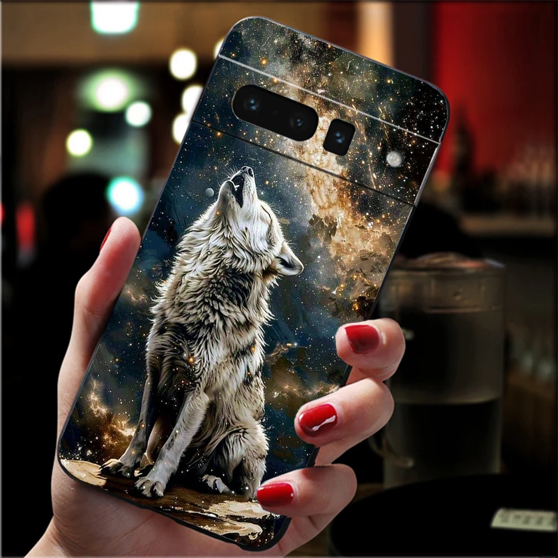 

Phone Case For Google Pixel 10 9 Pro XL 9A 8 7 6 Pro Pixel 8A 7A 6A Pixel 8 7 6 5 Wolf