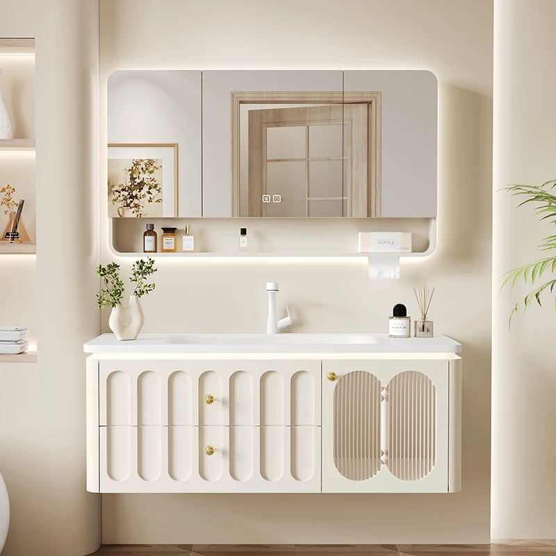 الصين الأبيض خزانة المرحاض النبات فوق الأدراج بالوعة الغرور مجوهرات الحديثة دولاب الأدوات العناية بالبشرة Gabinete الأثاث العصري #2