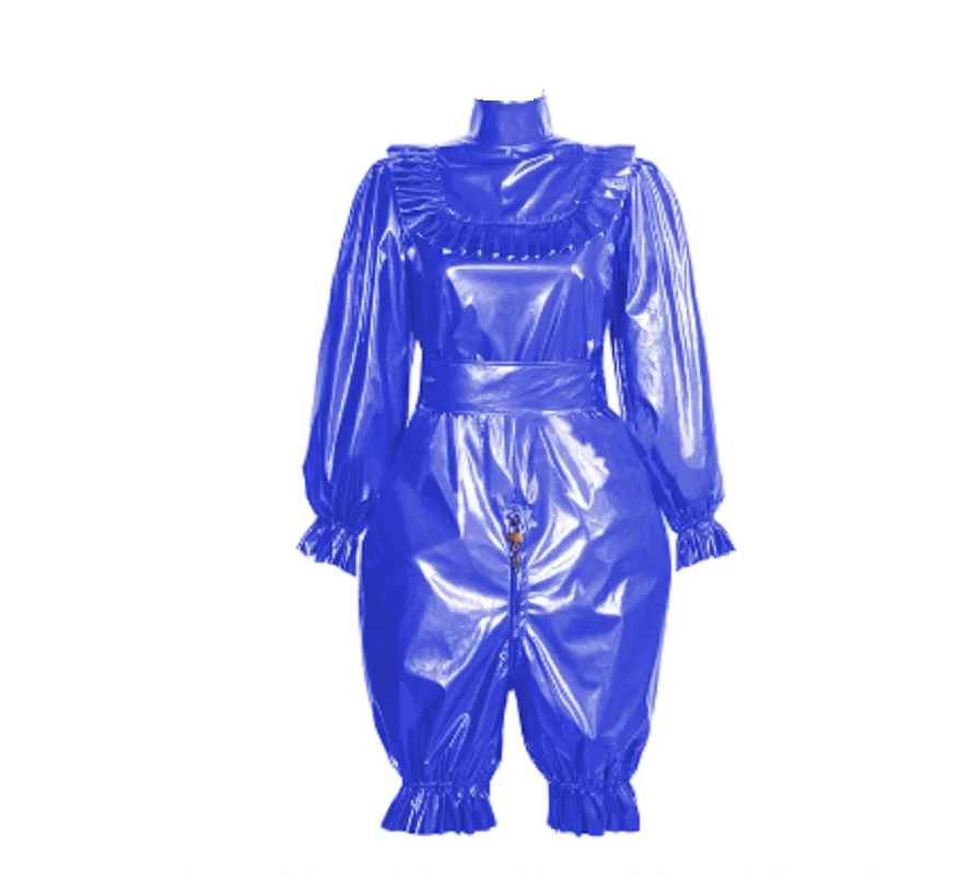 Hot Selling Long Sleeve Pvc Shorts Lockable Maid Uniform Two-Piece Cross Dressing Role-Playing Customization