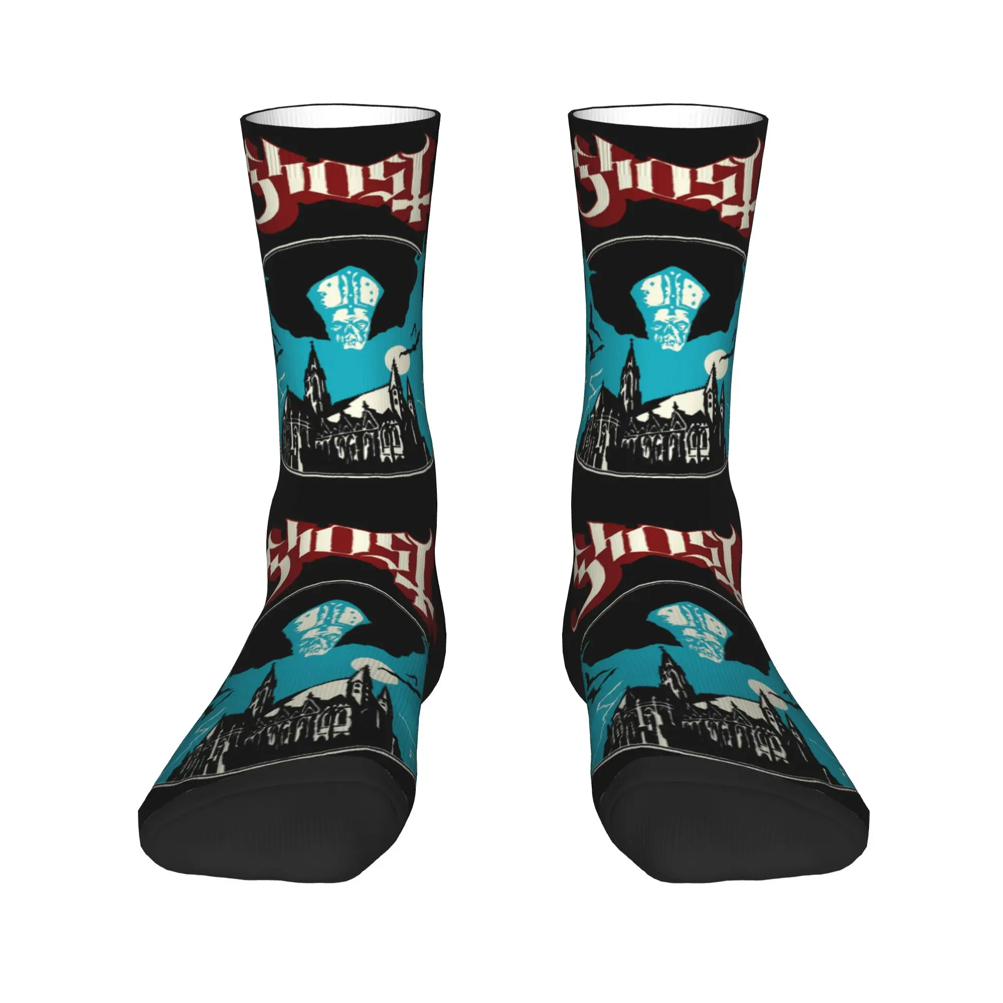 

Swedish Rock Band Horror Ghost Men's Crew Socks Unisex Novelty Spring Summer Autumn Winter Dress Socks