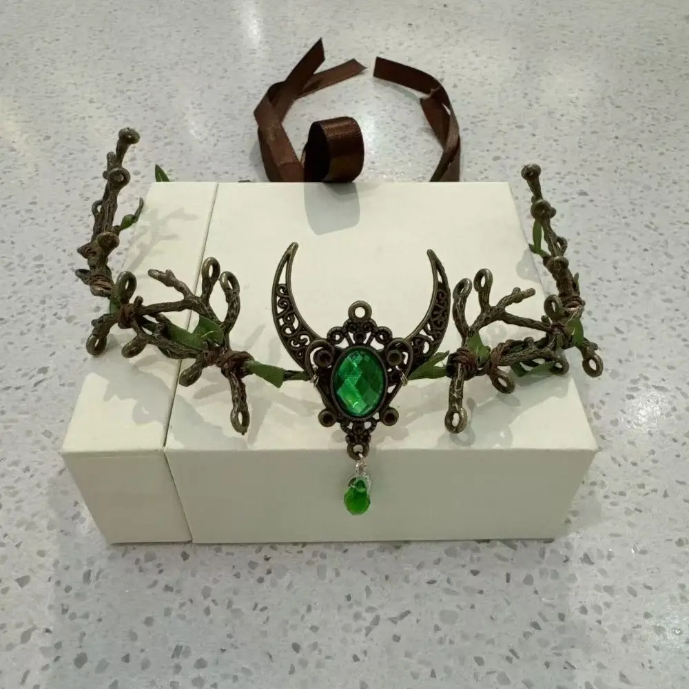 Fashion Forest Theme Elven Crown Vine Design Fantasy Jewelry Fantasy Headpiece Dress Accessory Elf Tiara Fairy-Themed Party view 6
