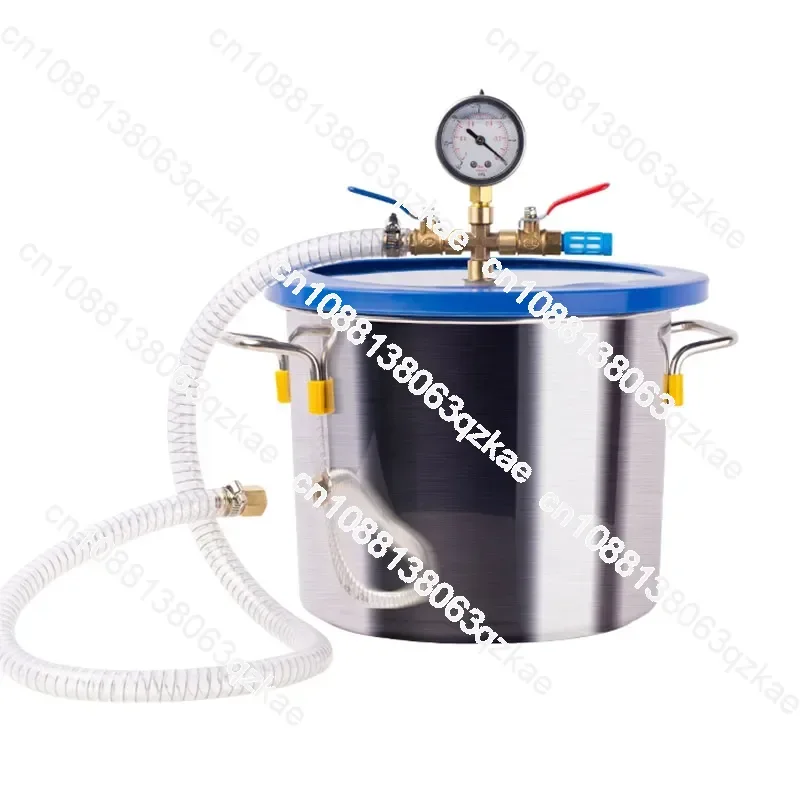 Stainless Steel Vacuum Pump Defoaming Bucket 1.5L 18L AB Glue Epoxy Resin Silicone Gypsum Vacuum Degassing Chamber Defoaming Bar