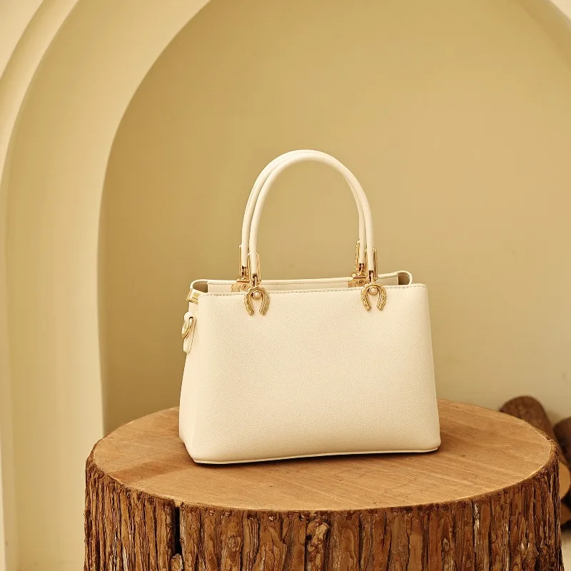 

Fashionable Large Capacity Commuter Top-handle Handbag Design PU Material Square Bag 2026 Spring New Single Shoulder Bag